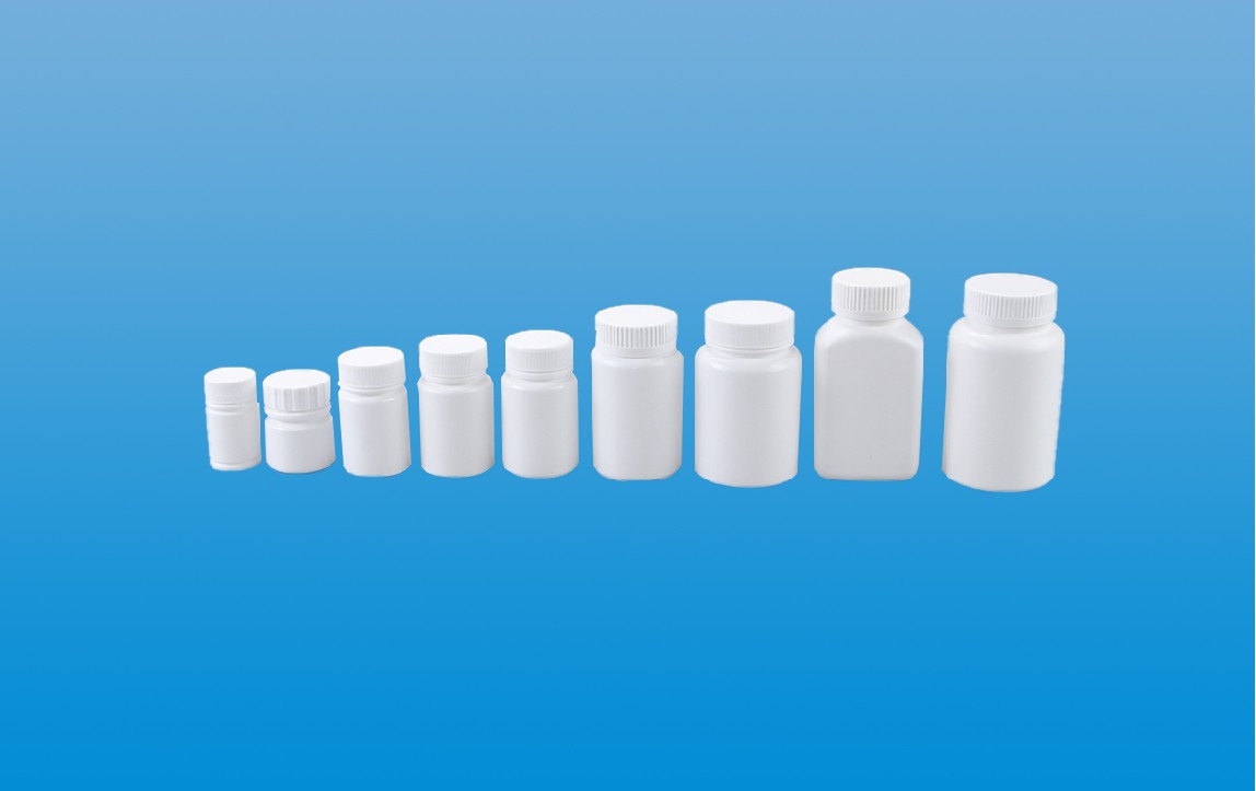 Oral solid high-density polyethylene bottle